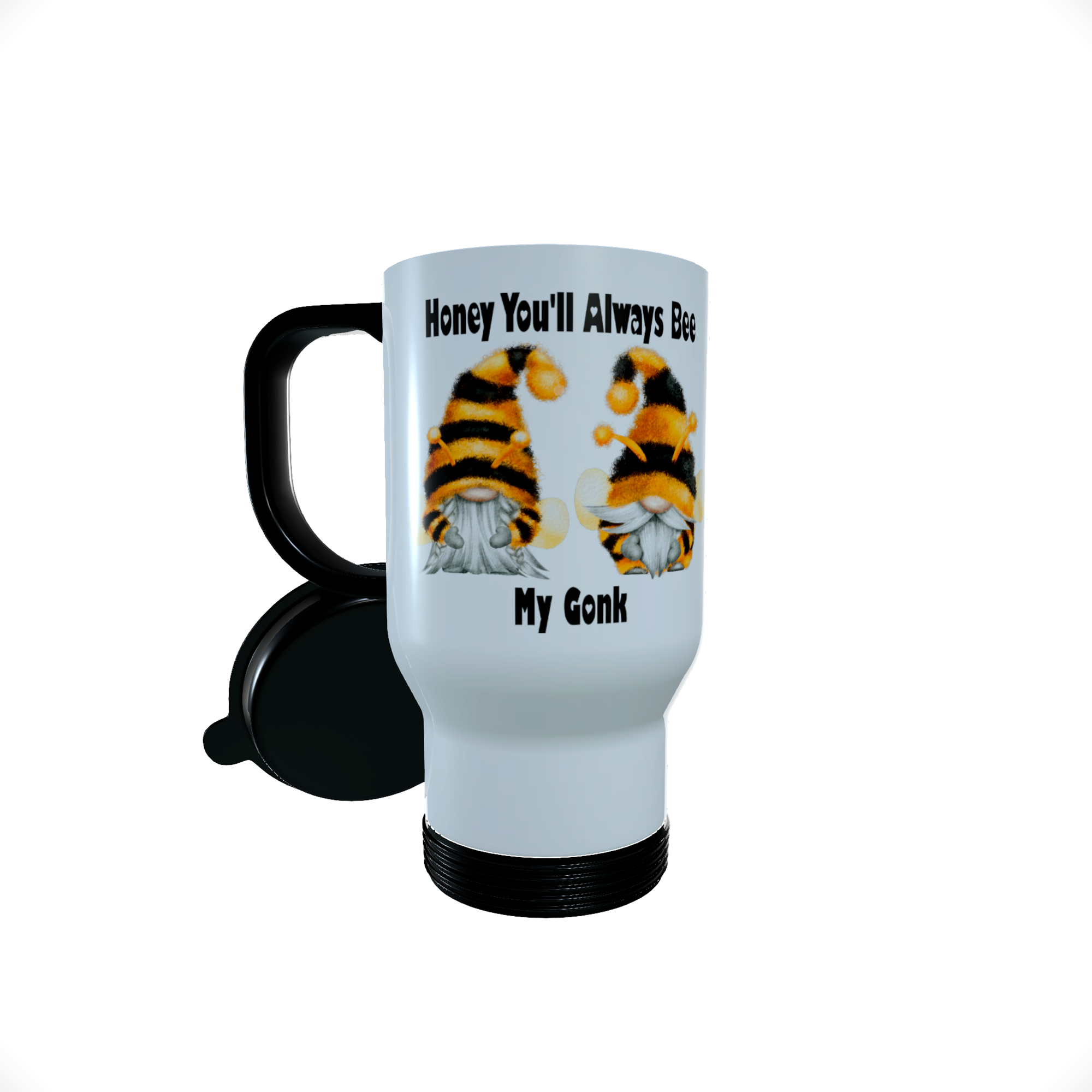 Patriotic Gnome Travel Mug, England GnomeHoney Bee Gnome